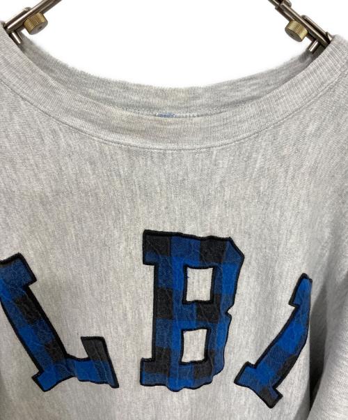 Champion REVERSE WEAVE（チャンピオン リバース ウィーブ）Champion REVERSE WEAVE (チャンピオン リバース ウィーブ) スウェット グレー×ブルー サイズ:Ｌの古着・服飾アイテム