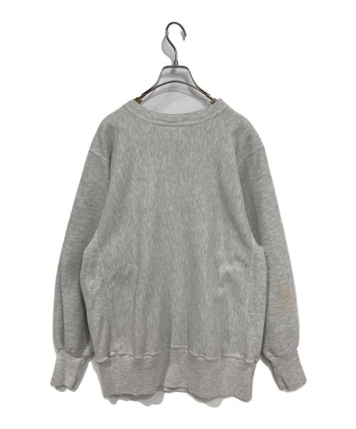 Champion REVERSE WEAVE（チャンピオン リバース ウィーブ）Champion REVERSE WEAVE (チャンピオン リバース ウィーブ) クルーネックスウェット グレー×ブラウン サイズ:Ｌの古着・服飾アイテム