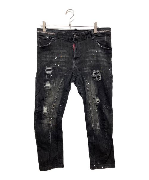 DSQUARED2（ディースクエアード）DSQUARED2 (ディースクエアード) Classic Kenny Twist Jean ブラック サイズ:-の古着・服飾アイテム