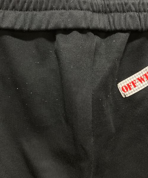 OFFWHITE（オフホワイト）OFFWHITE (オフホワイト) バイアスプリントイージーロングパンツ ブラック サイズ:Lの古着・服飾アイテム