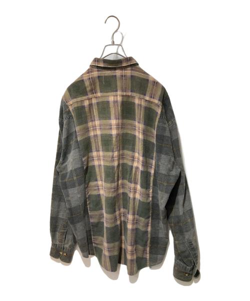 Rebuild by Needles（リビルドバイニードルス）Rebuild by Needles (リビルドバイニードルス) Flannel Shirt グリーン サイズ:不明の古着・服飾アイテム