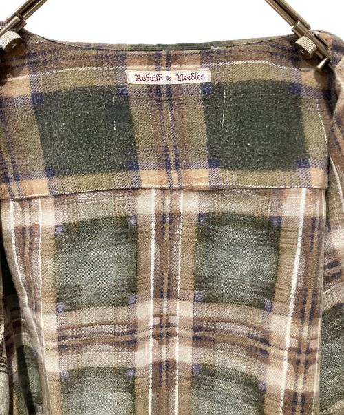 Rebuild by Needles（リビルドバイニードルス）Rebuild by Needles (リビルドバイニードルス) Flannel Shirt グリーン サイズ:不明の古着・服飾アイテム