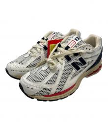 NEW BALANCE（ニューバランス）の古着「ローカットスニーカー」｜ベージュ×レッド