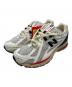 NEW BALANCE（ニューバランス）の古着「ローカットスニーカー」｜ベージュ×レッド
