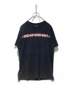 INDEPENDENTインディペンデント）の古着「プリントTシャツ」｜ブラック