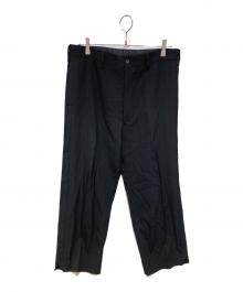 Yohji Yamamoto pour homme（ヨウジヤマモト プールオム）の古着「ウールスラックス」｜ブラック