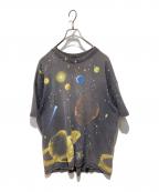 WILD OATSワイルド オーツ）の古着「Space Print tee」｜ブラック