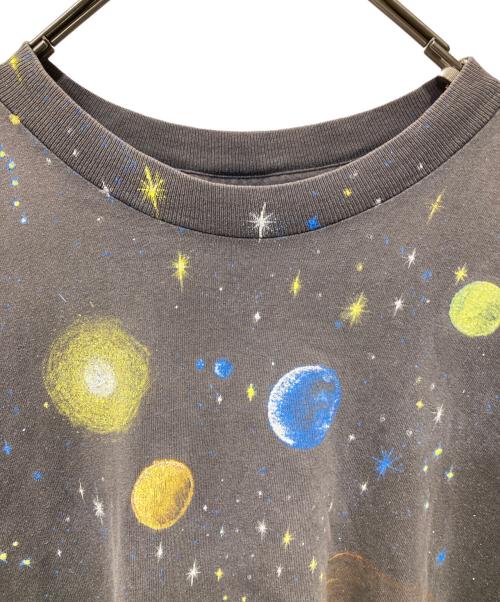 WILD OATS（ワイルド オーツ）WILD OATS (ワイルド オーツ) Space Print tee ブラック サイズ:XLの古着・服飾アイテム