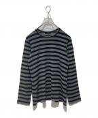 COMME des GARCONS tricotコムデギャルソントリコ）の古着「ボーダーニット」｜ネイビー×グレー