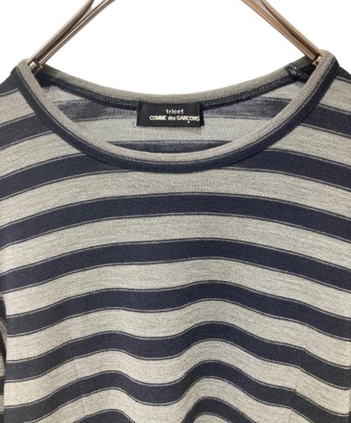 COMME des GARCONS tricot（コムデギャルソントリコ）COMME des GARCONS tricot (コムデギャルソントリコ) ボーダーニット ネイビー×グレー サイズ:不明の古着・服飾アイテム