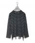 COMME des GARCONS tricot（コムデギャルソントリコ）の古着「ボーダーニット」｜ネイビー×グレー