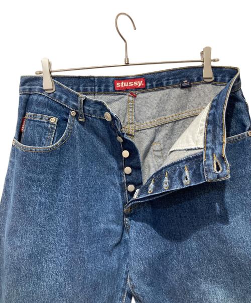 stussy（ステューシー）stussy (ステューシー) テーパードデニムパンツ インディゴ サイズ:34Ｒの古着・服飾アイテム