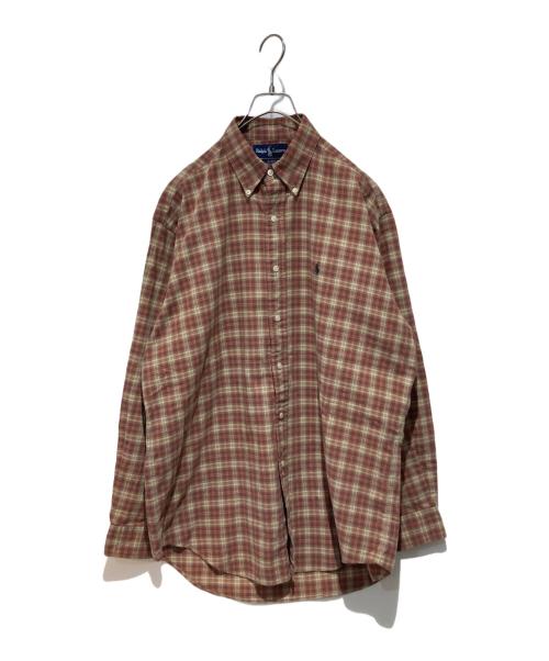 RALPH LAUREN（ラルフローレン）RALPH LAUREN (ラルフローレン) チェックシャツ ブラウン サイズ:Mの古着・服飾アイテム