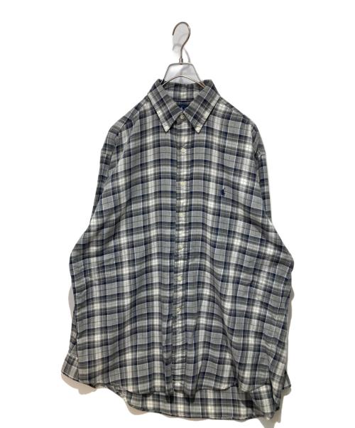 RALPH LAUREN（ラルフローレン）RALPH LAUREN (ラルフローレン) チェックシャツ グレー サイズ:Ｌの古着・服飾アイテム