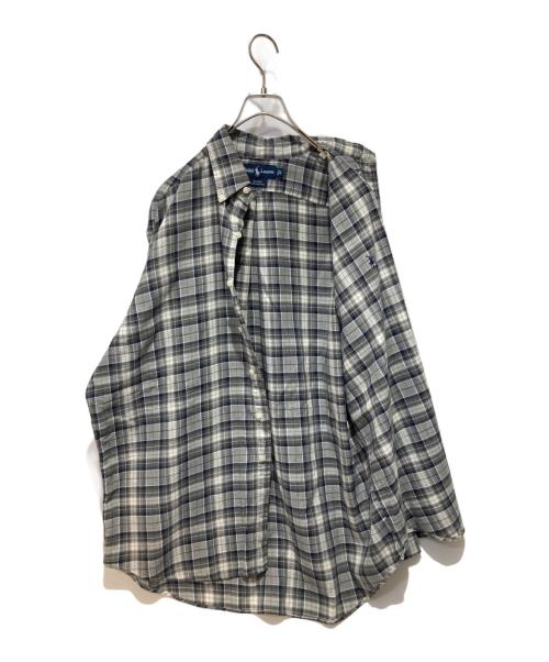 RALPH LAUREN（ラルフローレン）RALPH LAUREN (ラルフローレン) チェックシャツ グレー サイズ:Ｌの古着・服飾アイテム