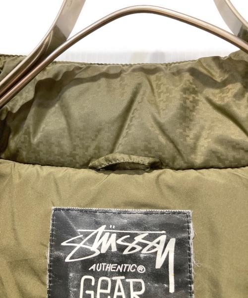 stussy（ステューシー）stussy (ステューシー) ダウンベスト グリーン サイズ:Mの古着・服飾アイテム