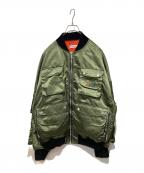 Palm Angelsパーム エンジェルス）の古着「VINTAGE LOGO BOMBER JACKETS」｜グリーン