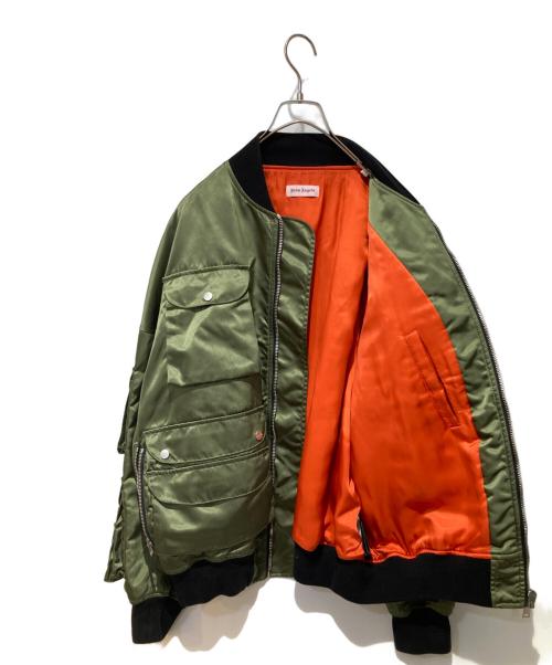 Palm Angels（パーム エンジェルス）Palm Angels (パーム エンジェルス) VINTAGE LOGO BOMBER JACKETS グリーン サイズ:Ｌの古着・服飾アイテム