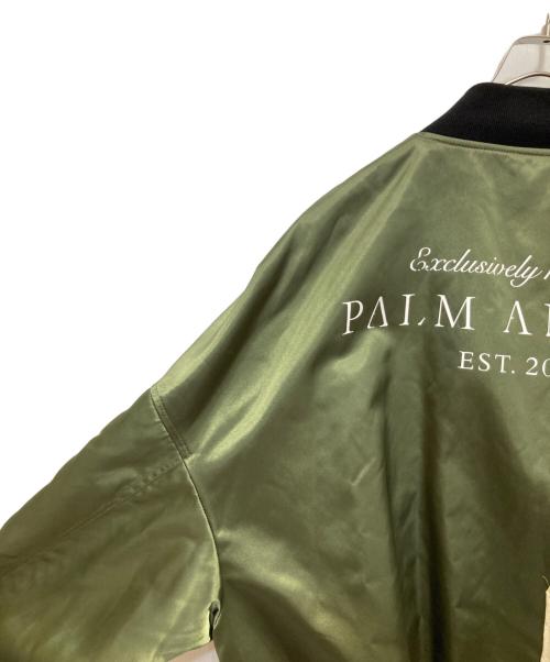 Palm Angels（パーム エンジェルス）Palm Angels (パーム エンジェルス) VINTAGE LOGO BOMBER JACKETS グリーン サイズ:Ｌの古着・服飾アイテム