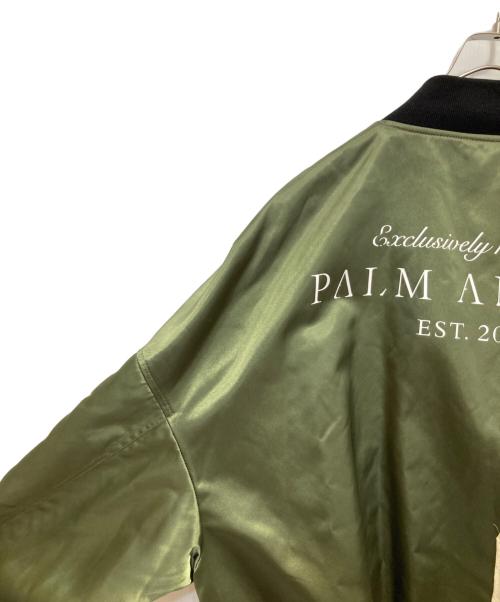 Palm Angels（パーム エンジェルス）Palm Angels (パーム エンジェルス) VINTAGE LOGO BOMBER JACKETS グリーン サイズ:Ｌの古着・服飾アイテム