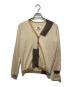 MM6 Maison Margiela（エムエムシックスメゾンマルジェラ）の古着「バイカラーリブニットカーディガン」｜ベージュ