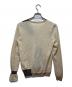 MM6 Maison Margiela (エムエムシックスメゾンマルジェラ) バイカラーリブニットカーディガン ベージュ サイズ:S：12000円