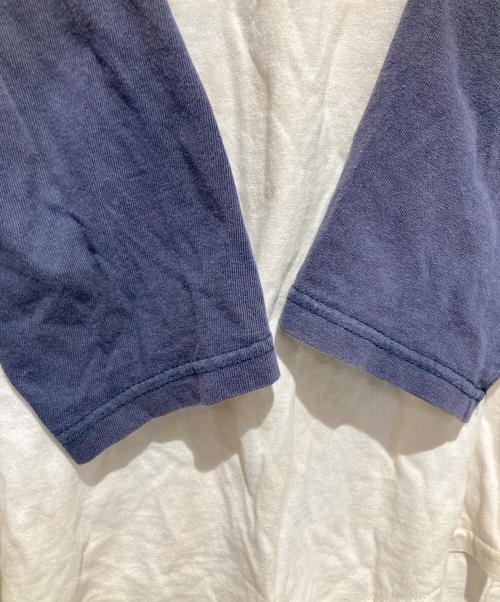 Hysteric Glamour（ヒステリックグラマー）Hysteric Glamour (ヒステリックグラマー) ラグランTシャツ ホワイト×ネイビー サイズ:不明の古着・服飾アイテム