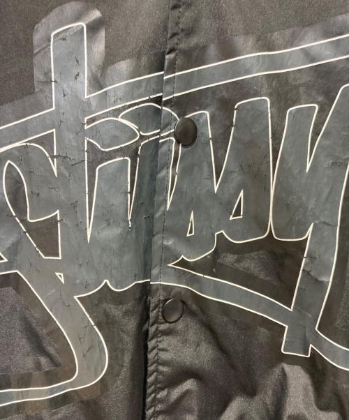 stussy（ステューシー）stussy (ステューシー) ビッグロゴスタジャン ブラック サイズ:Mの古着・服飾アイテム