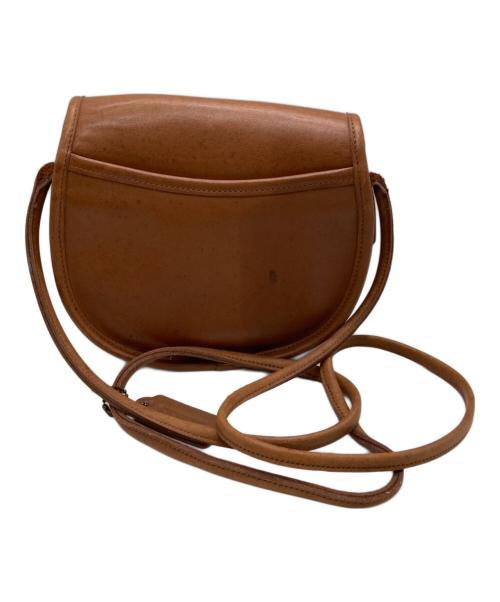 COACH（コーチ）COACH (コーチ) レザーショルダーバッグ ブラウンの古着・服飾アイテム