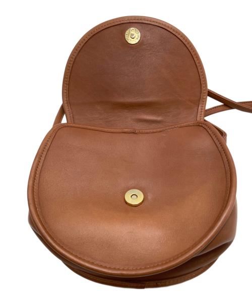 COACH（コーチ）COACH (コーチ) レザーショルダーバッグ ブラウンの古着・服飾アイテム