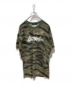 stussyステューシー）の古着「CAMO PRINT TEE」｜グリーン