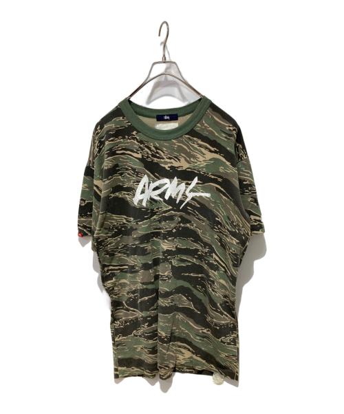 stussy（ステューシー）stussy (ステューシー) CAMO PRINT TEE グリーン サイズ:Ｌの古着・服飾アイテム