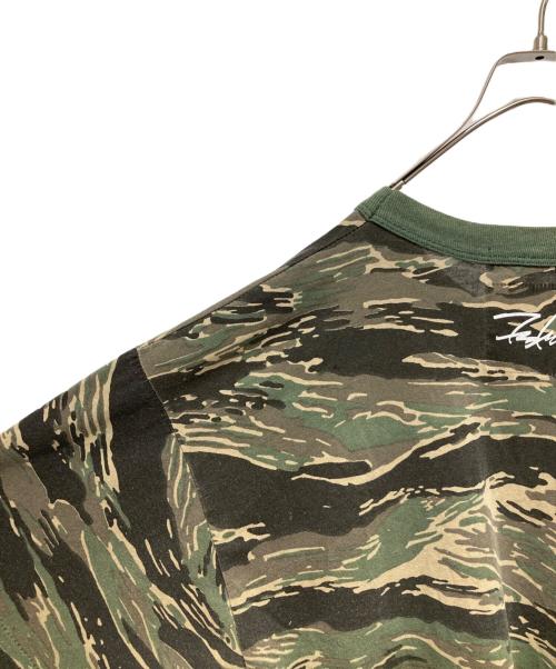 stussy（ステューシー）stussy (ステューシー) CAMO PRINT TEE グリーン サイズ:Ｌの古着・服飾アイテム