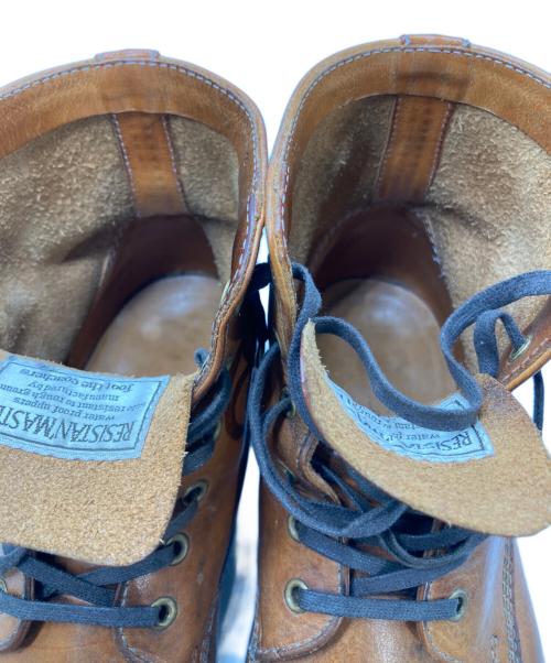 foot the coacher（フットザコーチャー）foot the coacher (フットザコーチャー) レースアップブーツ ブラウン サイズ:8の古着・服飾アイテム