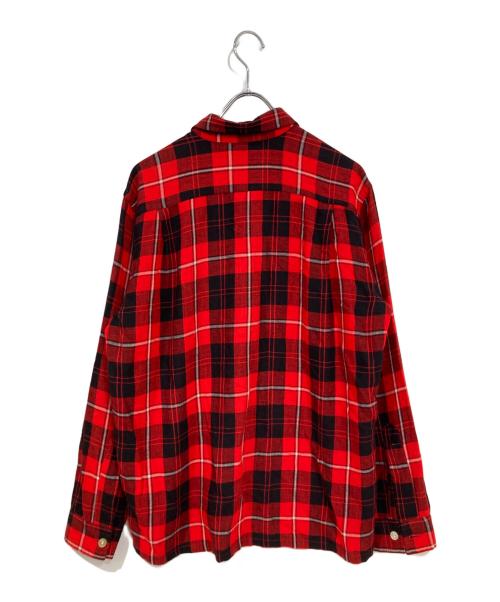 Done gal（ドニゴール）Done gal (ドニゴール) オープンカラーチェックシャツ レッド サイズ:Mの古着・服飾アイテム