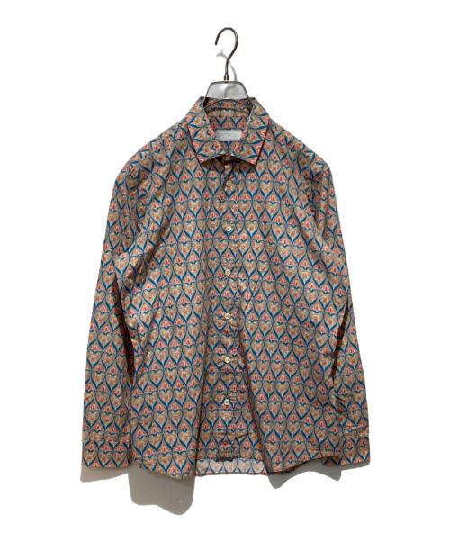 PRADA（プラダ）PRADA (プラダ) 総柄シャツ ベージュ サイズ:37の古着・服飾アイテム