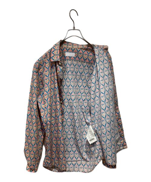 PRADA（プラダ）PRADA (プラダ) 総柄シャツ ベージュ サイズ:37の古着・服飾アイテム