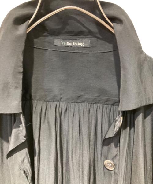 Y's for living（ワイズフォーリビング）Y'S for living (ワイズフォーリビング) ロングシャツ ブラック サイズ:Freeの古着・服飾アイテム