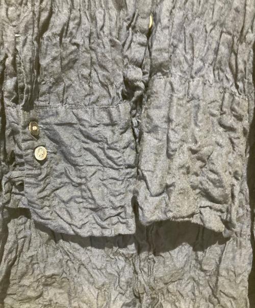 Y's for living（ワイズフォーリビング）Y's for living (ワイズフォーリビング) レーヨン混ブラウス ネイビー サイズ:Freeの古着・服飾アイテム