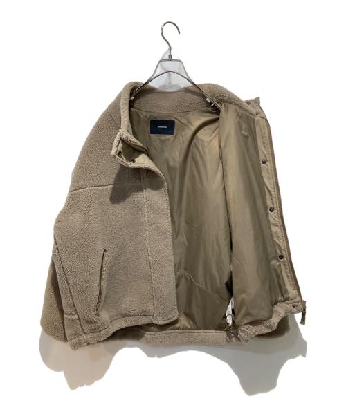 FRAMeWORK（フレームワーク）FRAMeWORK (フレームワーク) ウールボアスタンドブルゾン ベージュ サイズ:36の古着・服飾アイテム