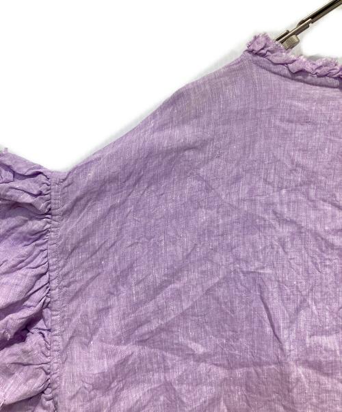 house of lotus（ハウスオブロータス）house of lotus (ハウスオブロータス) リネンブラウス パープル サイズ:Mの古着・服飾アイテム