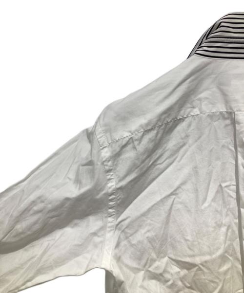COMME des GARCONS HOMME DEUX（コムデギャルソン オム ドゥ）COMME des GARCONS HOMME DEUX (コムデギャルソン オム ドゥ) 襟ストライプシャツ ホワイト サイズ:Sの古着・服飾アイテム