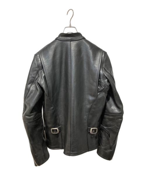 VANSON（バンソン）VANSON (バンソン) MODEL Bシングルライダースジャケット ブラック サイズ:38の古着・服飾アイテム