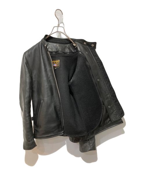VANSON（バンソン）VANSON (バンソン) MODEL Bシングルライダースジャケット ブラック サイズ:38の古着・服飾アイテム