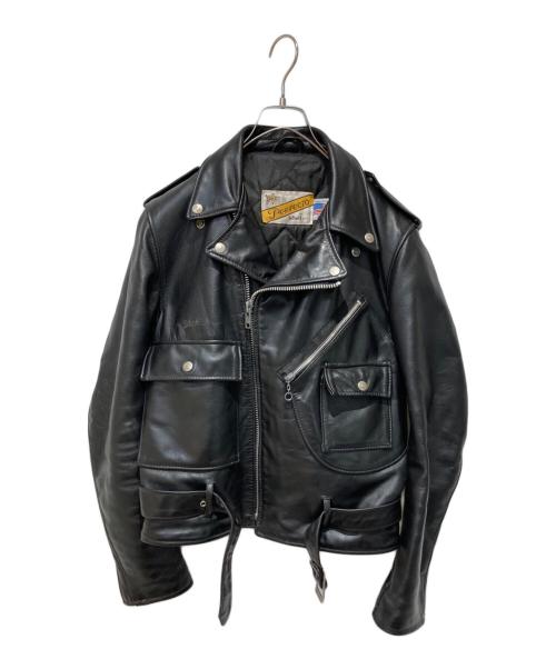 Schott（ショット）Schott (ショット) ダブルライダースジャケット ブラック サイズ:36の古着・服飾アイテム
