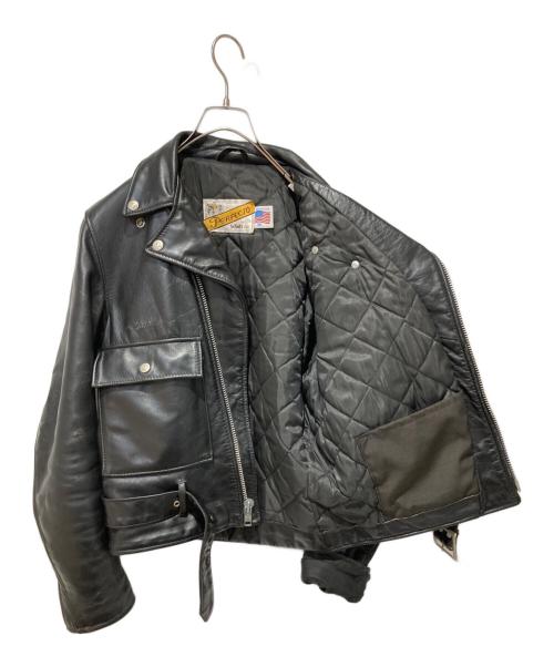 Schott（ショット）Schott (ショット) ダブルライダースジャケット ブラック サイズ:36の古着・服飾アイテム