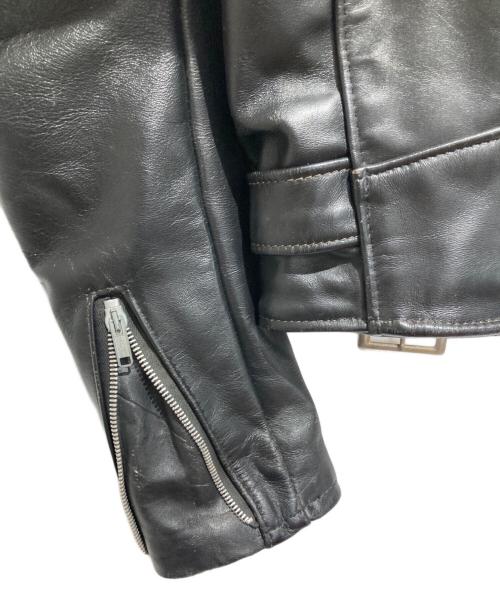 Schott（ショット）Schott (ショット) ダブルライダースジャケット ブラック サイズ:36の古着・服飾アイテム