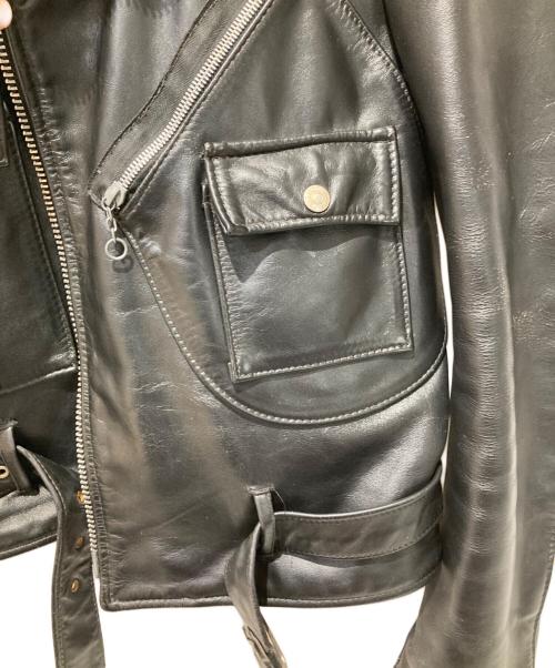 Schott（ショット）Schott (ショット) ダブルライダースジャケット ブラック サイズ:36の古着・服飾アイテム