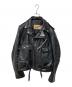 Schott（ショット）の古着「ダブルライダースジャケット」｜ブラック