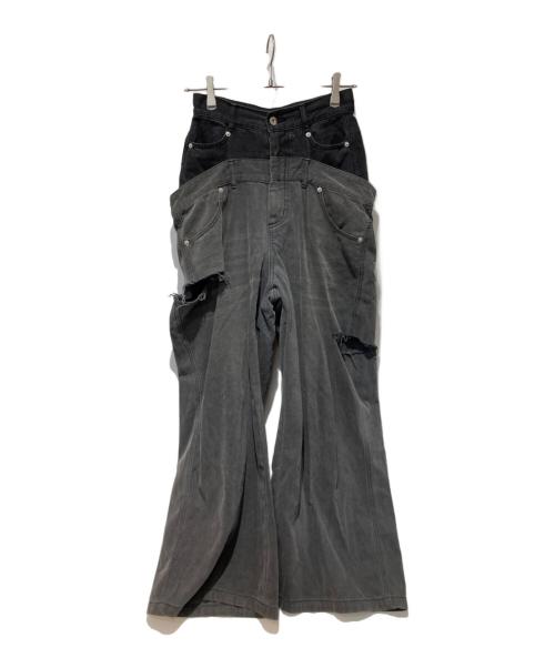 MAISON SPECIAL（メゾンスペシャル）MAISON SPECIAL (メゾンスペシャル) Double Waist Baggy ブラック サイズ:36の古着・服飾アイテム